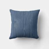 タツノオトシゴのクリームのヴィンテージの青い木製の枕 クッション (裏面)