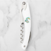 タツノオトシゴのコルクせん抜き ソムリエナイフ (正面)