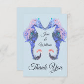 タツノオトシゴのサンキューカード サンキューカード (正面/裏面)