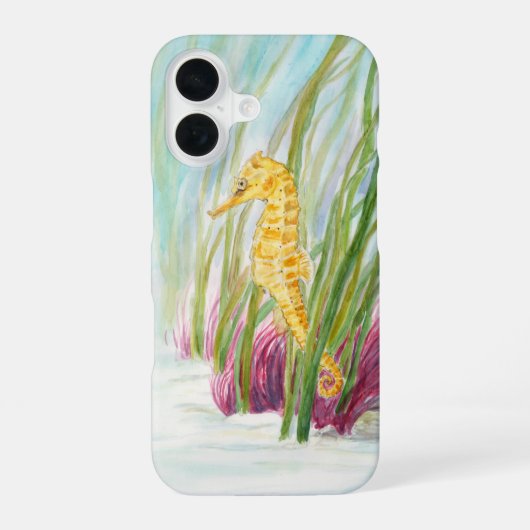 タツノオトシゴのスマホケース/カバー iPhone 16ケース (裏面)