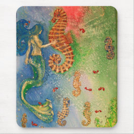 タツノオトシゴのダンス マウスパッド