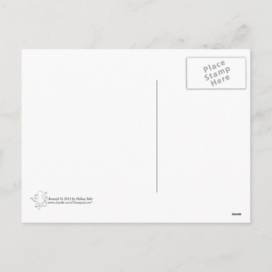 タツノオトシゴのバレンタイン シーズンポストカード (裏面)