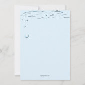 タツノオトシゴのプールの誕生日のパーティの招待状 招待状 (裏面)