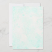 タツノオトシゴのベビーシャワー招待状 招待状 (裏面)