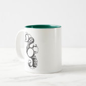 タツノオトシゴのマグ ツートーンマグカップ (正面左)