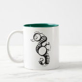 タツノオトシゴのマグ ツートーンマグカップ (左)