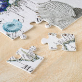 タツノオトシゴの古い地図 ジグソーパズル (側面)