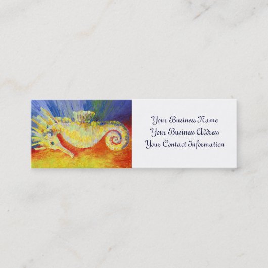 タツノオトシゴの名刺 スキニー名刺 (正面)