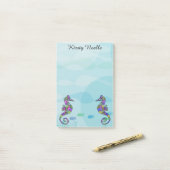 タツノオトシゴの後it®ノート ポストイット (デスク上)