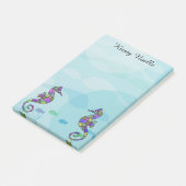 タツノオトシゴの後it®ノート ポストイット (アングル)