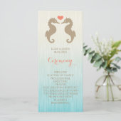 タツノオトシゴの愛の結婚式プログラム プログラム (スタンド正面)