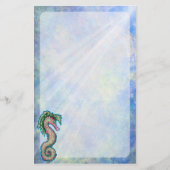 タツノオトシゴの文房具 便箋 (正面)