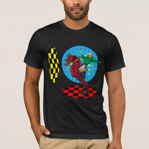 タツノオトシゴの時間ジャンプ Tシャツ