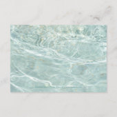 タツノオトシゴの海洋ウェディング 返信ハガキ 出欠カード (裏面)