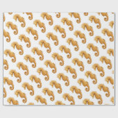 タツノオトシゴの海馬の海馬 ラッピングペーパー (フラット)