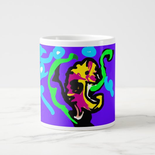 タツノオトシゴの色 ジャンボコーヒーマグカップ (正面)