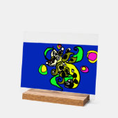 タツノオトシゴの芸術 アクリルサイン (傾斜)