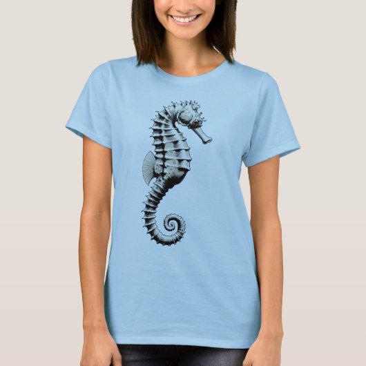 タツノオトシゴの芸術 Tシャツ (正面)