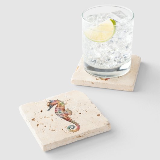 タツノオトシゴの虹 ストーンコースター (横)