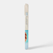 タツノオトシゴの貝殻と砂 iPhone 15ケース (左側面)