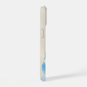 タツノオトシゴの貝殻と砂 iPhone 15ケース (右側面)