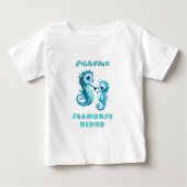 タツノオトシゴの騎手 キッズ オーシャン フン ベビーTシャツ (正面)