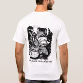 タツノオトシゴのTシャツ Tシャツ (裏面)