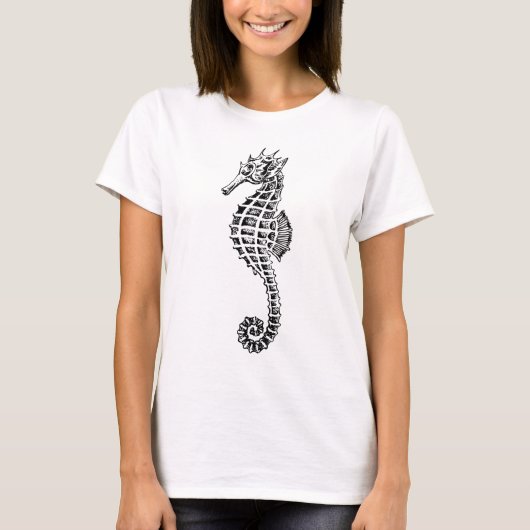 タツノオトシゴのTシャツ Tシャツ (正面)