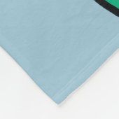 タツノオトシゴを持つオレンジおよび紫色の熱帯魚 フリースブランケット (角)