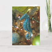 "タツノオトシゴクリスマス"の挨拶状 シーズンカード (正面)