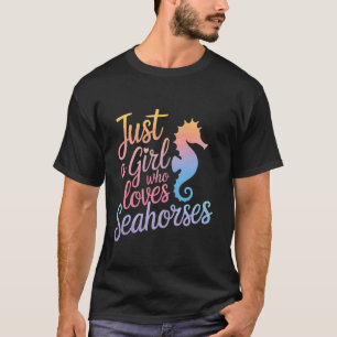 タツノオトシゴ好き女子 Tシャツ