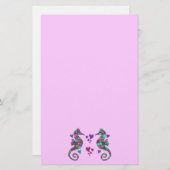 タツノオトシゴ愛文房具 便箋 (正面/裏面)