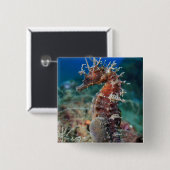 タツノオトシゴ|の海馬Ramulosus 缶バッジ (正面&裏面)