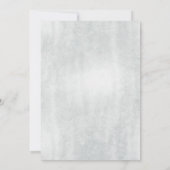 タツノオトシゴ & サザエ ビーチ ウェディング インビテーション (裏面)