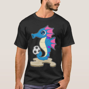 タツノオトシゴ サッカー選手 サッカー スポーツ Tシャツ