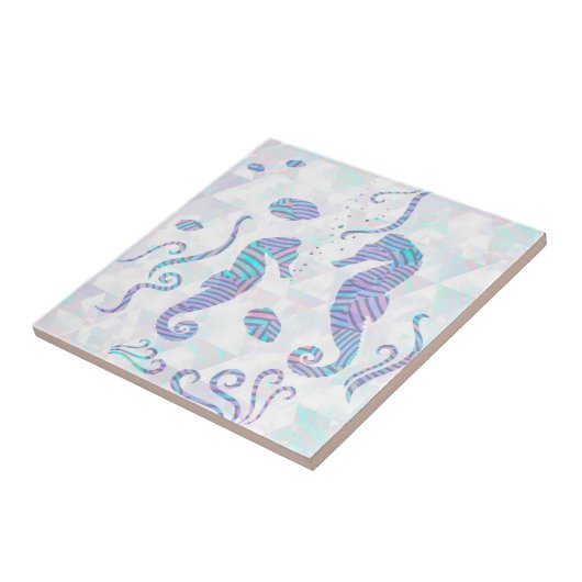 タツノオトシゴ-セラミックタイル タイル (側面)