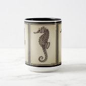 "タツノオトシゴ"ツートーン15のoz。 高いマグ ツートーンマグカップ (中央)