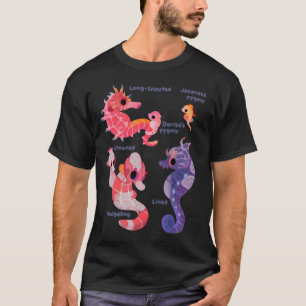 タツノオトシゴ - パステル Tシャツ