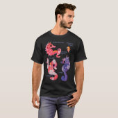 タツノオトシゴ - パステル Tシャツ (正面フル)