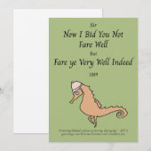 タツノオトシゴ ビクトリア風ホリデー カー シーズンカード (正面/裏面)