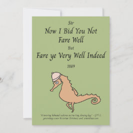 タツノオトシゴ ビクトリア風ホリデー カー シーズンカード