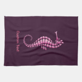 タツノオトシゴ ピンク キッチンタオル (横)