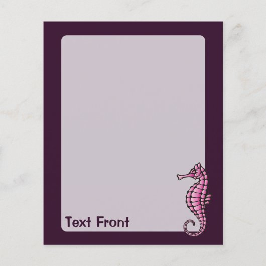 タツノオトシゴ ピンク チラシ (正面)