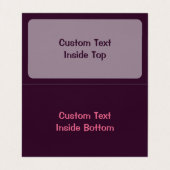 タツノオトシゴ ピンク 名刺 (内部フラット)