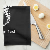 タツノオトシゴ ホワイト キッチンタオル (四つ折り)