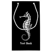 タツノオトシゴ ホワイト スモールペーパーバッグ (裏面)