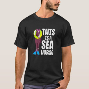 タツノオトシゴ 乗馬 競馬 馬術 少女 Tシャツ