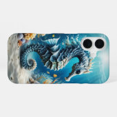 タツノオトシゴ 水中 iPhone 16ケース (裏面横)