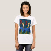 タツノオトシゴ 海の生物 海の魚 動物 Tシャツ (正面フル)