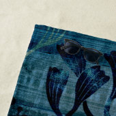 タツノオトシゴ-混合メディア ビーチタオル (インサイチュ)